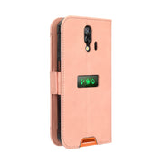 For Blackview BV7200 Skin Feel Calf Texture Card Slots Leather Phone Case(Pink)