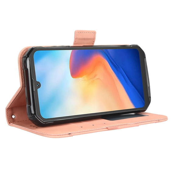 For Blackview BV7200 Skin Feel Calf Texture Card Slots Leather Phone Case(Pink)