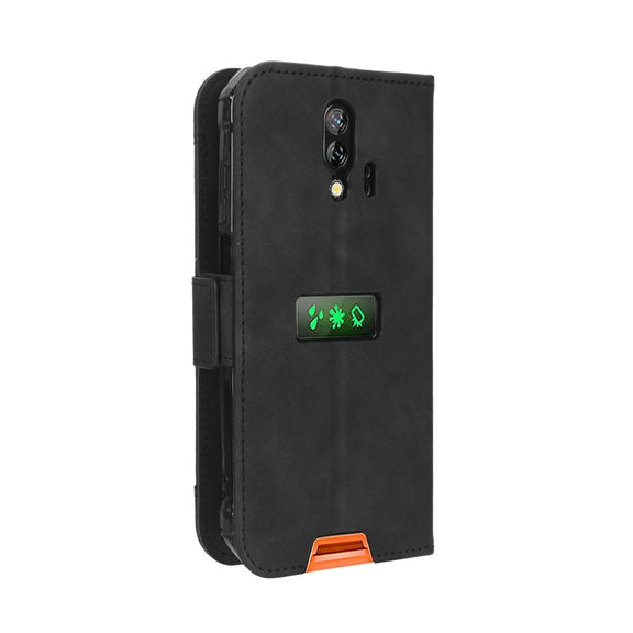 For Blackview BV7200 Skin Feel Calf Texture Card Slots Leather Phone Case(Black)