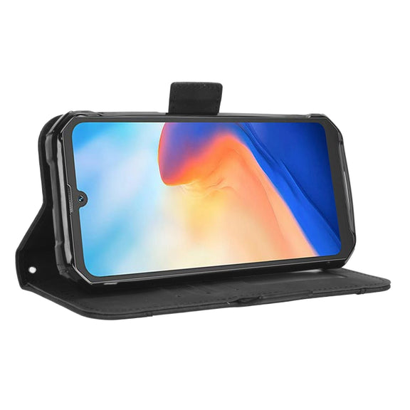 For Blackview BV7200 Skin Feel Calf Texture Card Slots Leather Phone Case(Black)