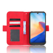 For Blackview BV7200 Skin Feel Calf Texture Card Slots Leather Phone Case(Red)