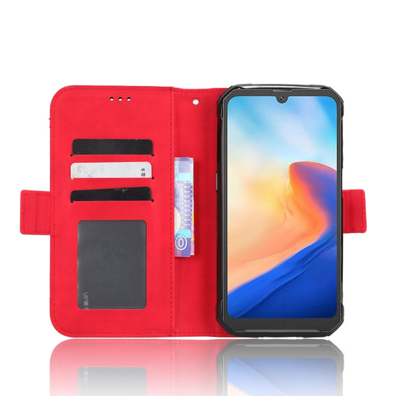 For Blackview BV7200 Skin Feel Calf Texture Card Slots Leather Phone Case(Red)