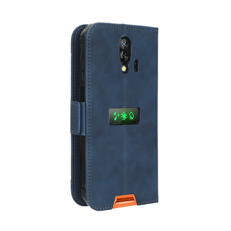 For Blackview BV7200 Skin Feel Calf Texture Card Slots Leather Phone Case(Blue)
