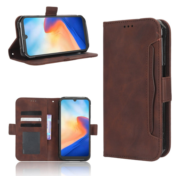 For Blackview BV7200 Skin Feel Calf Texture Card Slots Leather Phone Case(Brown)