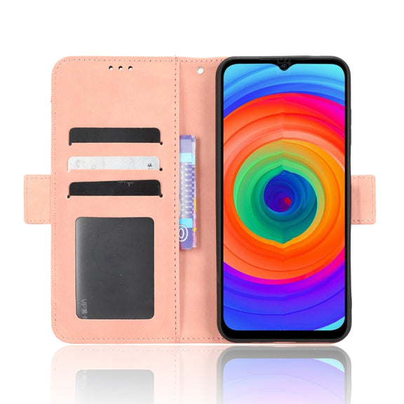 For Ulefone Note 14 Skin Feel Calf Texture Card Slots Leather Phone Case(Pink)