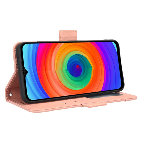 For Ulefone Note 14 Skin Feel Calf Texture Card Slots Leather Phone Case(Pink)
