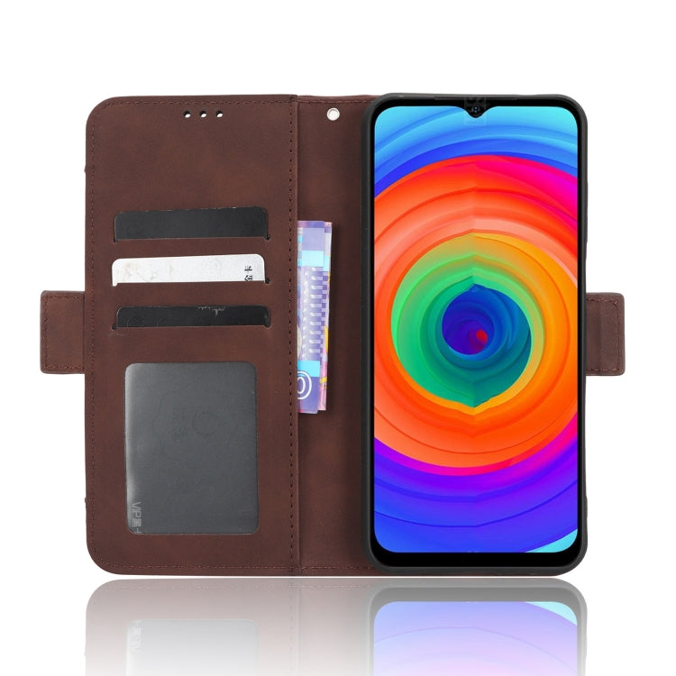 For Ulefone Note 14 Skin Feel Calf Texture Card Slots Leather Phone Case(Brown)