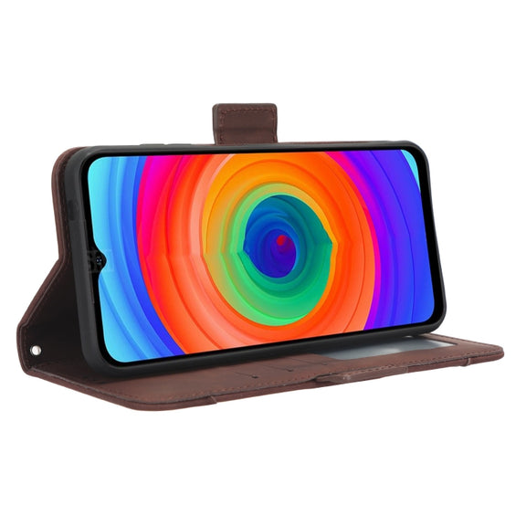 For Ulefone Note 14 Skin Feel Calf Texture Card Slots Leather Phone Case(Brown)