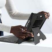 For MicroSoft Surface Pro 4 / 5 / 6 / 7 Armor Kickstand Shockproof Tablet Case(Grey White)