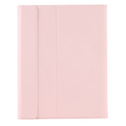 T11B 2020 For iPad Air 4 / Air 5 / Pro 11 inch 2022 / 2021 / 2020 / 2018 TPU Candy Color Ultra-thin Bluetooth Keyboard Tablet Case with Stand & Pen Slot(Pink)