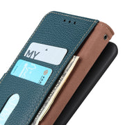 For Sony Xperia 1 IV KHAZNEH Litchi Genuine Leather Phone Case(Green)