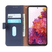 For Sony Xperia 1 IV KHAZNEH Litchi Genuine Leather Phone Case(Blue)