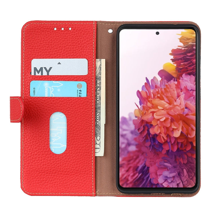 For Sony Xperia 1 IV KHAZNEH Litchi Genuine Leather Phone Case(Red)