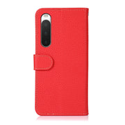 For Sony Xperia 10 IV KHAZNEH Litchi Genuine Leather Phone Case(Red)