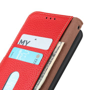 For Sony Xperia 10 IV KHAZNEH Litchi Genuine Leather Phone Case(Red)
