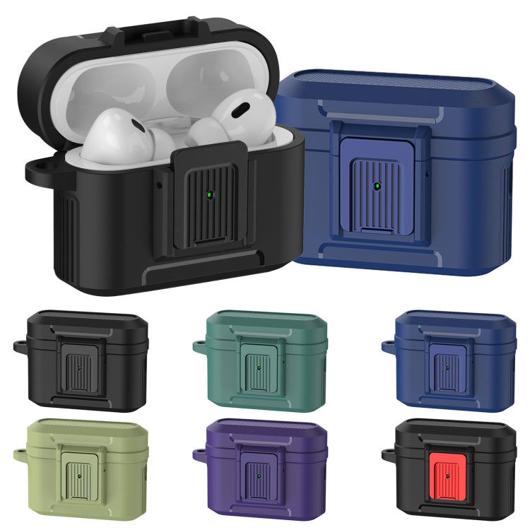 For AirPods Pro 2 Earphone TPU + PC Protective Case(Black)