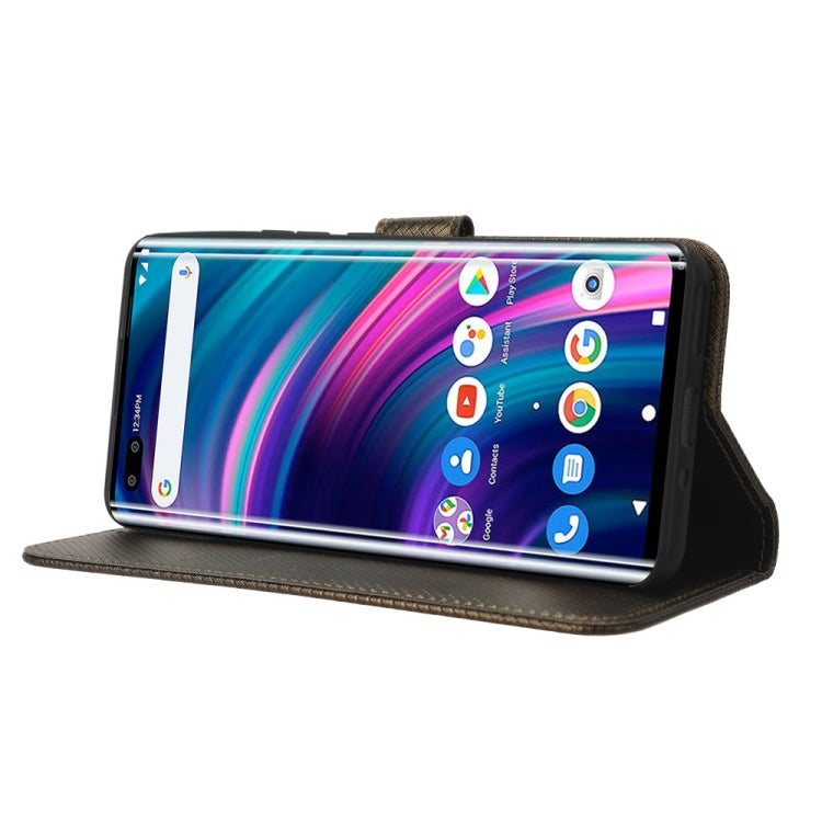 For BLU Bold N2 Diamond Texture Leather Phone Case(Brown)
