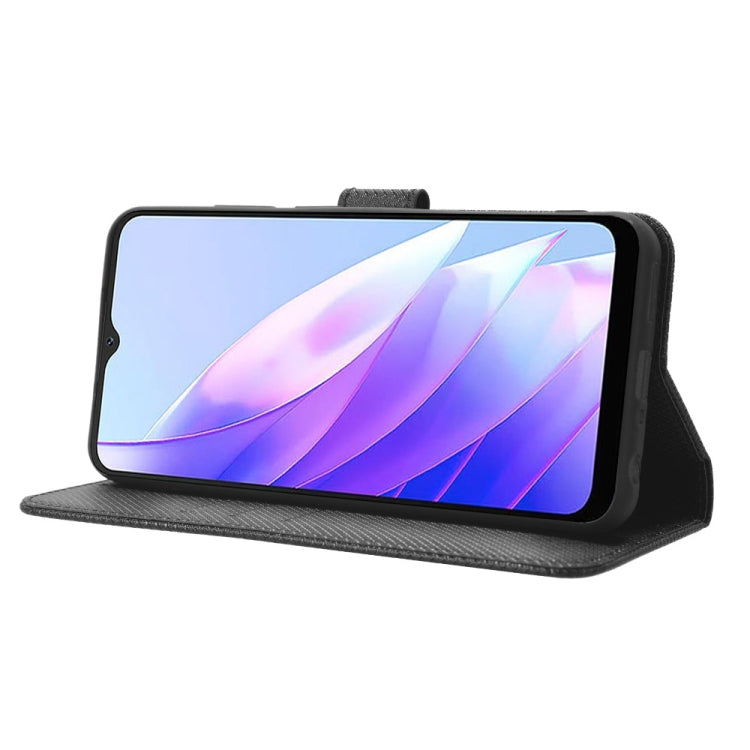 For Blackview A52 Diamond Texture Leather Phone Case(Black)