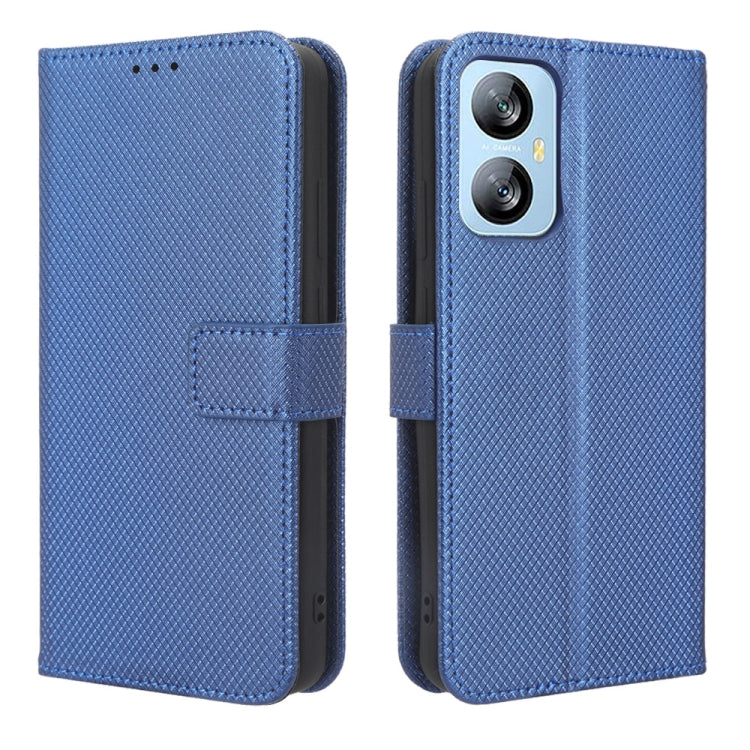 For Blackview A52 Diamond Texture Leather Phone Case(Blue)