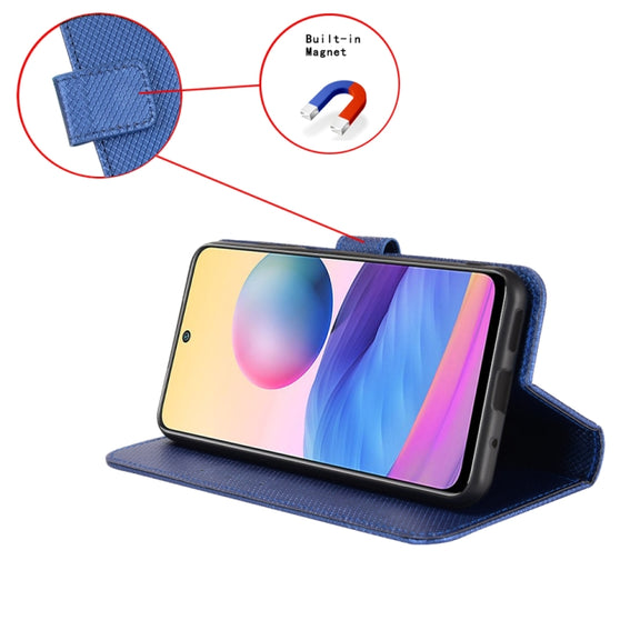 For Blackview BV7200 Diamond Texture Leather Phone Case(Blue)