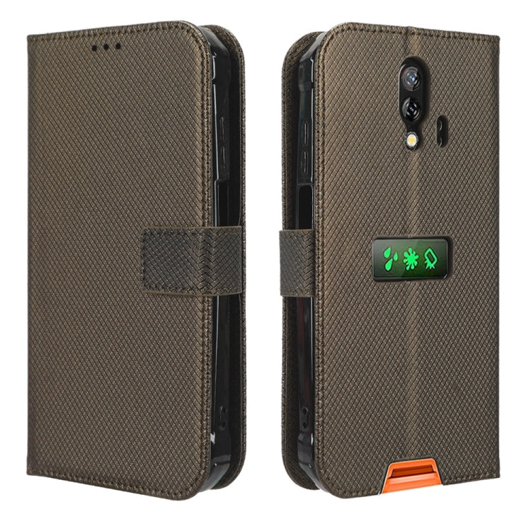For Blackview BV7200 Diamond Texture Leather Phone Case(Brown)