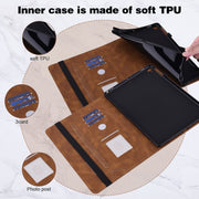 For Lenovo Tab M8 4th Gen Embossed Butterfly Pattern Leather Tablet Case(Brown)