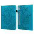 For Lenovo Pad Pro 2022 11.2 inch / Tab P11 Pro Gen 2 Lace Flower Embossing Pattern Leather Tablet Case(Blue) - free shipping - PMC TechLife - Order now!
