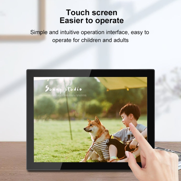 15 inch LED Display WiFi Cloud Photo Frame, RK3126C Quad Core up to 1.5GHz, Android 6.0, 1GB+16GB(EU Plug)
