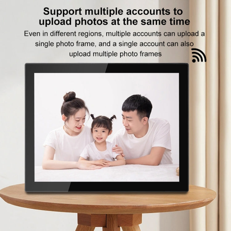 15 inch LED Display WiFi Cloud Photo Frame, RK3126C Quad Core up to 1.5GHz, Android 6.0, 1GB+16GB(EU Plug)