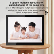 15 inch LED Display WiFi Cloud Photo Frame, RK3126C Quad Core up to 1.5GHz, Android 6.0, 1GB+16GB(EU Plug)