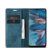 For Samsung Galaxy A34 5G CaseMe 013 Multifunctional Horizontal Flip Leather Phone Case(Blue)