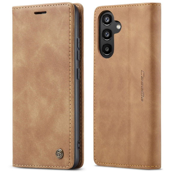 For Samsung Galaxy A34 5G CaseMe 013 Multifunctional Horizontal Flip Leather Phone Case(Brown)