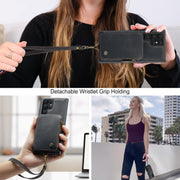 For Samsung Galaxy S23 Ultra 5G CaseMe C20 Multifunctional RFID Leather Phone Case(Black)