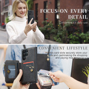 For Samsung Galaxy S23 Ultra 5G CaseMe C20 Multifunctional RFID Leather Phone Case(Black)
