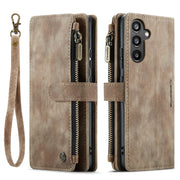 For Samsung Galaxy A34 5G CaseMe C30 Multifunctional Leather Phone Case(Brown)