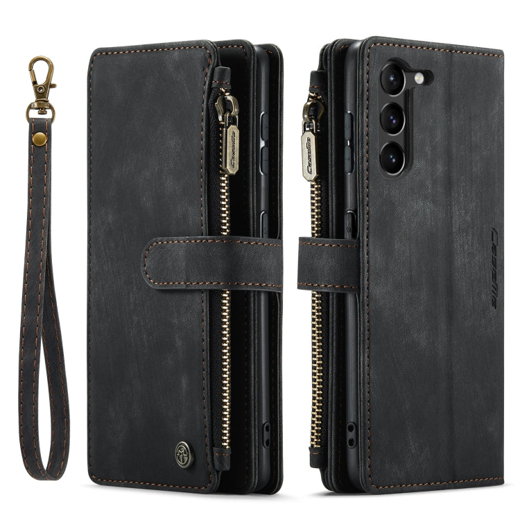 For Samsung Galaxy S23 5G CaseMe C30 Multifunctional Leather Phone Case(Black)