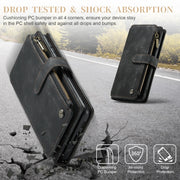 For Samsung Galaxy S23 5G CaseMe C30 Multifunctional Leather Phone Case(Black)