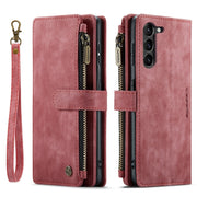 For Samsung Galaxy S23+ 5G CaseMe C30 Multifunctional Leather Phone Case(Red)