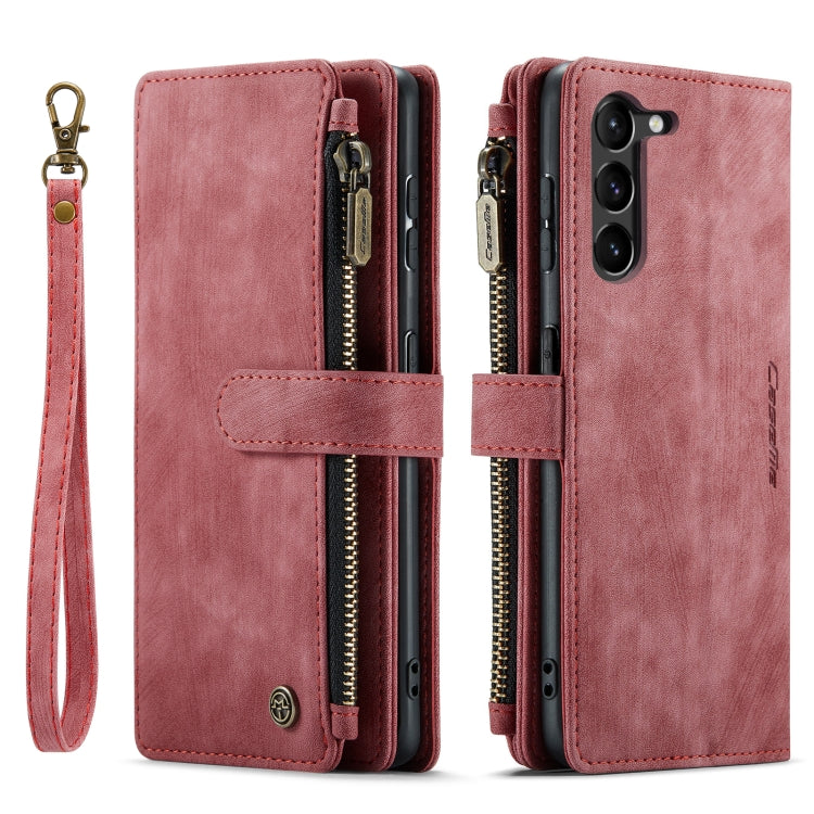 For Samsung Galaxy S23+ 5G CaseMe C30 Multifunctional Leather Phone Case(Red)