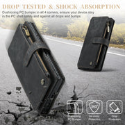 For Samsung Galaxy S23 Ultra 5G CaseMe C30 Multifunctional Leather Phone Case(Black)