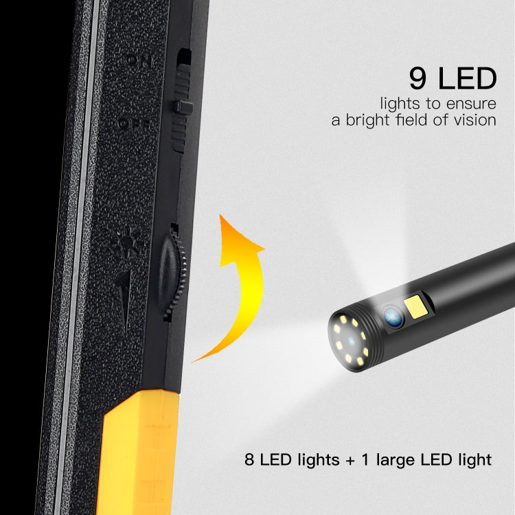 P50 4.5 inch Dual Camera with Screen Endoscope, Length:2m Hard Line(8mm)
