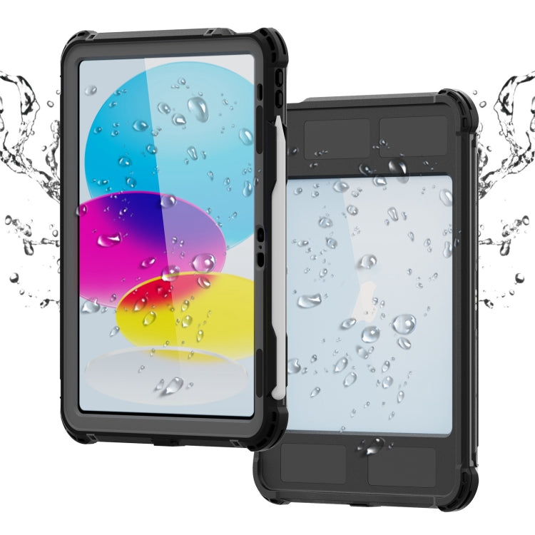 For iPad 2025 / 2022 RedPepper Shockproof Dustproof Water-resistant Tablet Case(Black)
