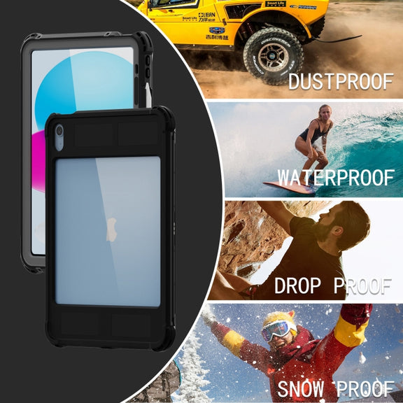 For iPad 2025 / 2022 RedPepper Shockproof Dustproof Water-resistant Tablet Case(Black)