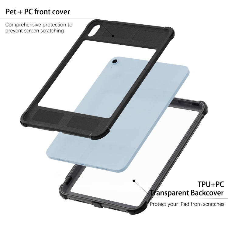 For iPad 2025 / 2022 RedPepper Shockproof Dustproof Water-resistant Tablet Case(Black)