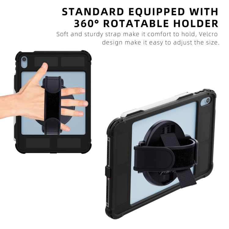 For iPad 2025 / 2022 RedPepper Shockproof Dustproof Water-resistant Tablet Case(Black)