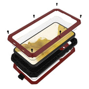 For Samsung Galaxy S23+ 5G RedPepper 360 Full Body Rugged Metal Life Water-resistant Phone Case(Red)