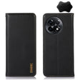 For OnePlus Ace 2 5G KHAZNEH Nappa Top Layer Cowhide Leather Phone Case(Black) - free shipping - PMC TechLife - Order now!