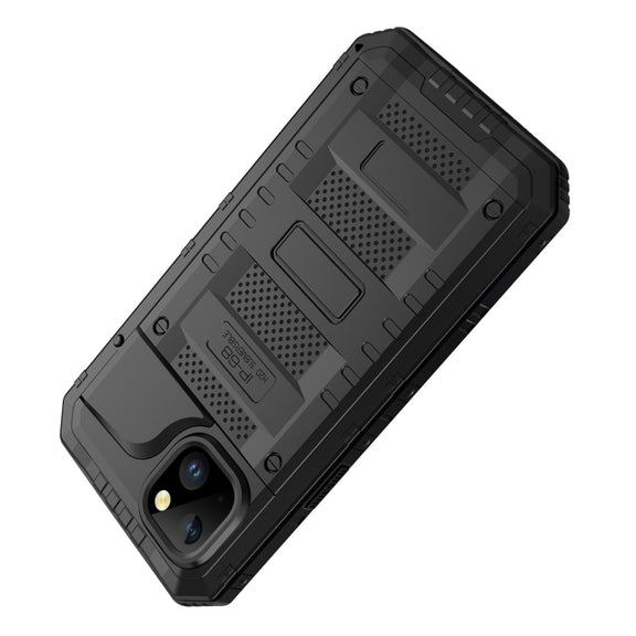 For iPhone 14 RedPepper Wolf 360 Full Body Rugged Life Water-resistant Phone Case(Black)