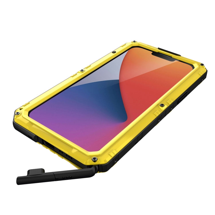 For iPhone 14 RedPepper Wolf 360 Full Body Rugged Water-resistant Phone Case(Yellow)