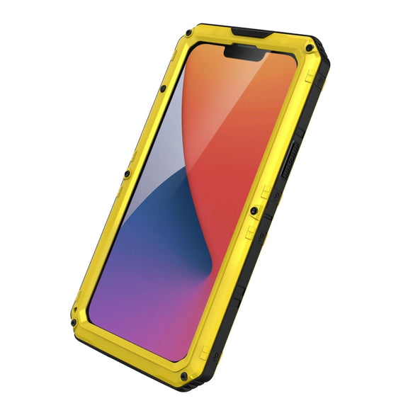 For iPhone 14 RedPepper Wolf 360 Full Body Rugged Water-resistant Phone Case(Yellow)
